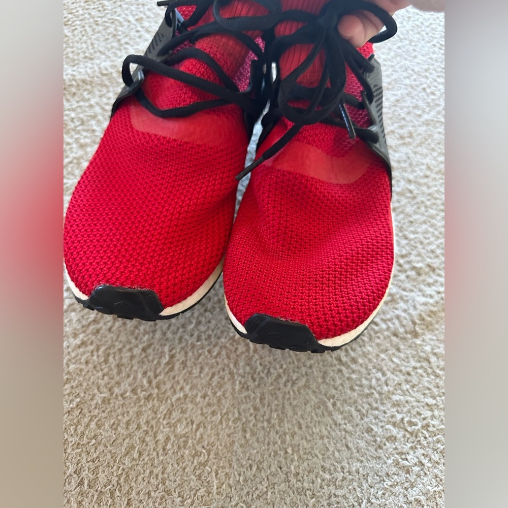 Adidas NMD XR1 Winter Scarlet Red Black Knitted Sock Athletic Running Sneakers - Picture 6 of 12